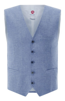 Leinen-Mix Weste CG Plum