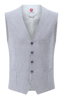Baumwoll-Mix Weste CG Plum
