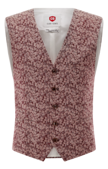 Baumwoll-Mix Weste CG Plum