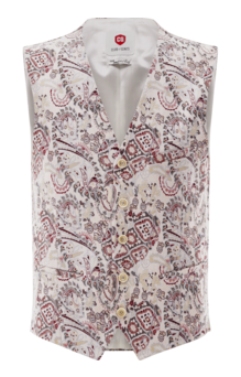 Baumwoll-Mix Weste CG Plum
