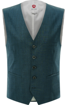 Gilet CG Plum en laine vierge mélangée