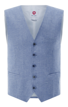 Leinen-Mix Weste CG Plum